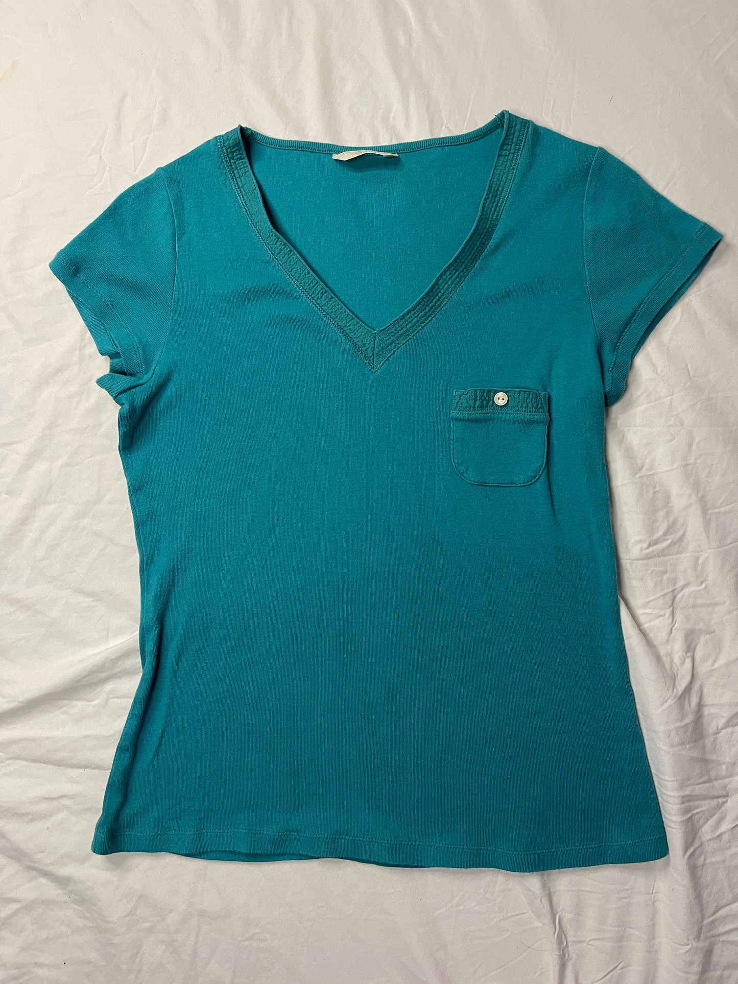 Mark & Spenser V Neck Long Line T-Shirt