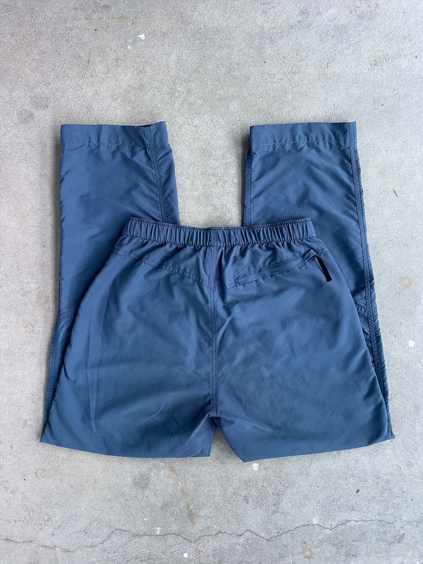 Blue Biker Straight Leg Pants