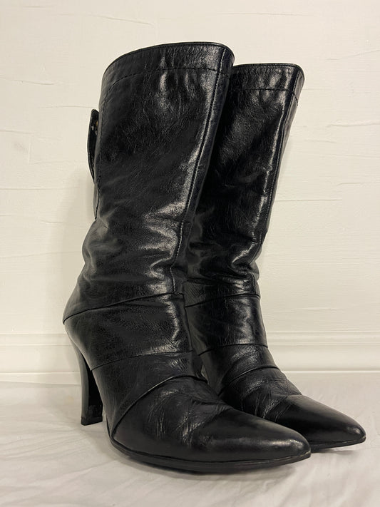 Long Life Indiana Pointed Toe Leather Boots