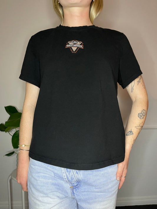 Harley Davidson Embroidered Logo T-Shit