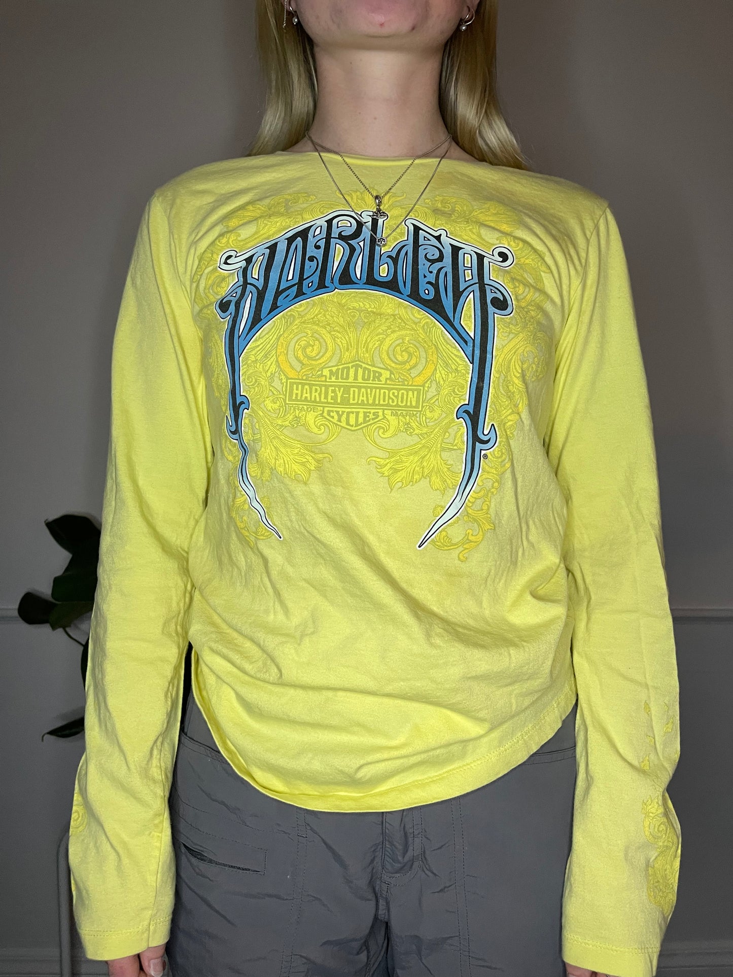 Harley Davidson Graphic Long Sleeve Women’s Top