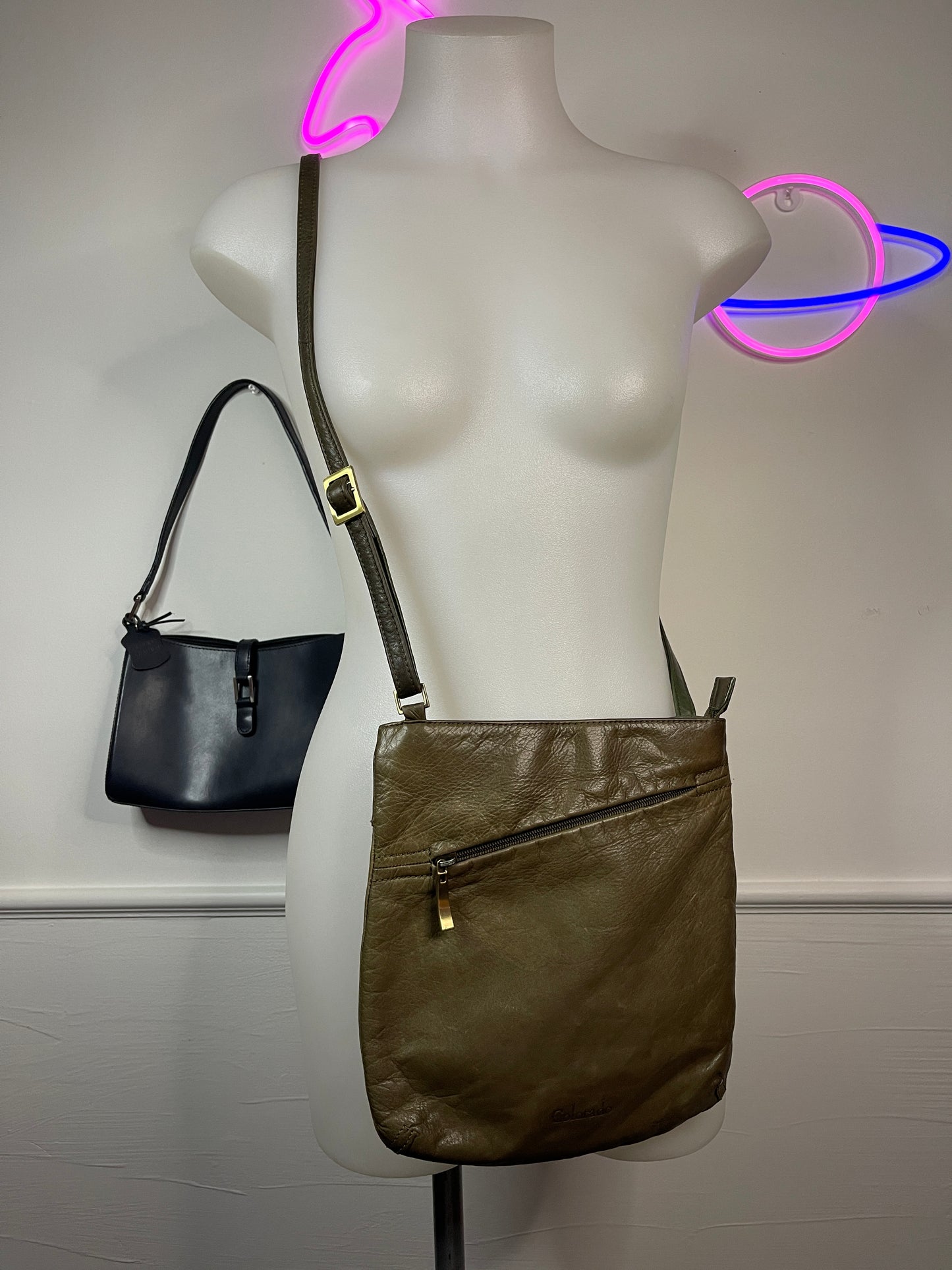 COLORADO Genuine Leather Cross Body Bag