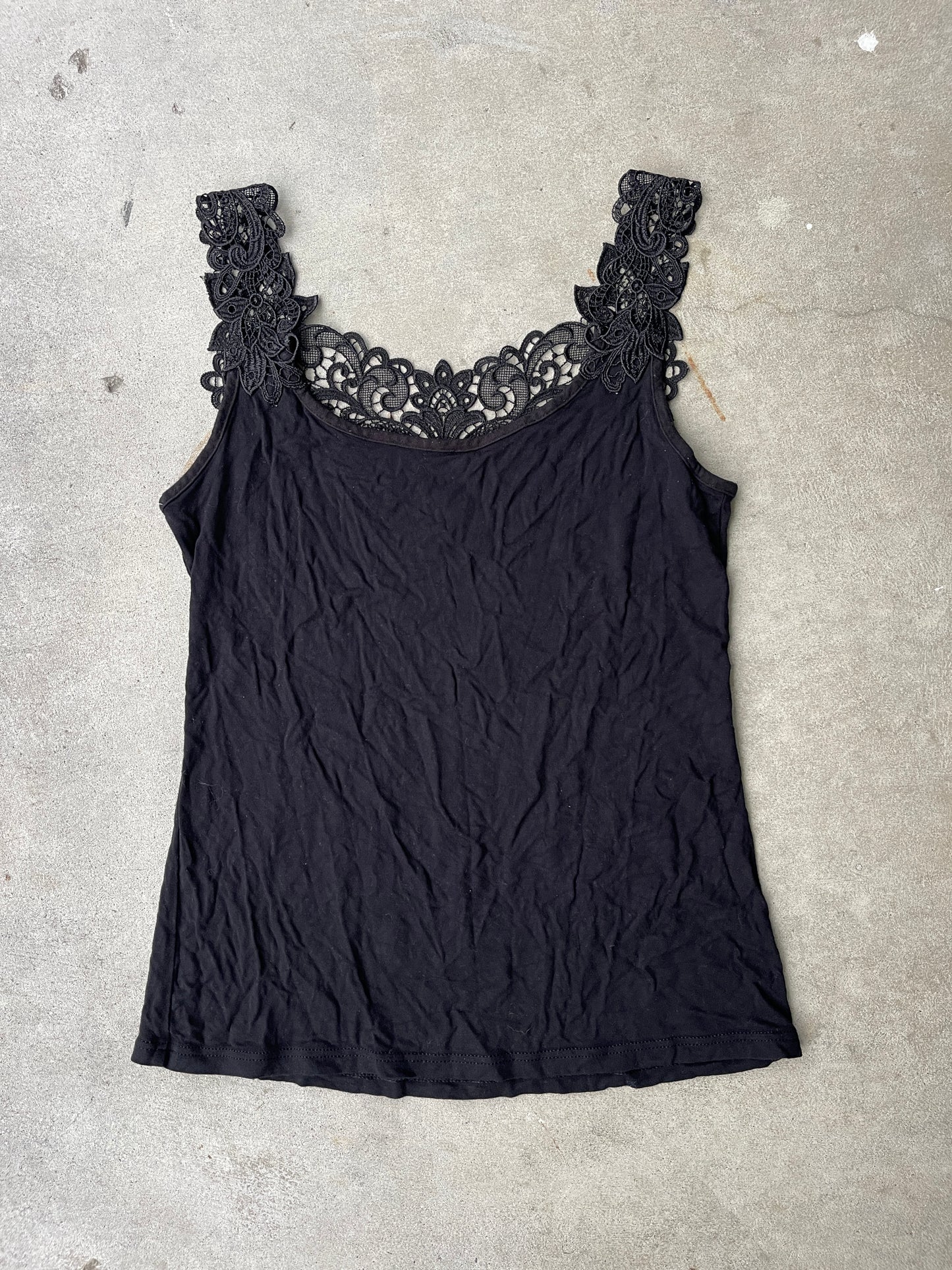 Lace Trim Tank Top