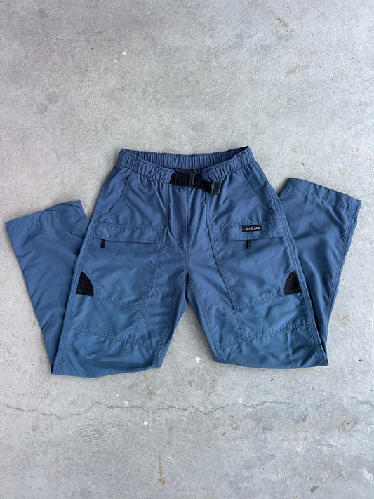 Blue Biker Straight Leg Pants